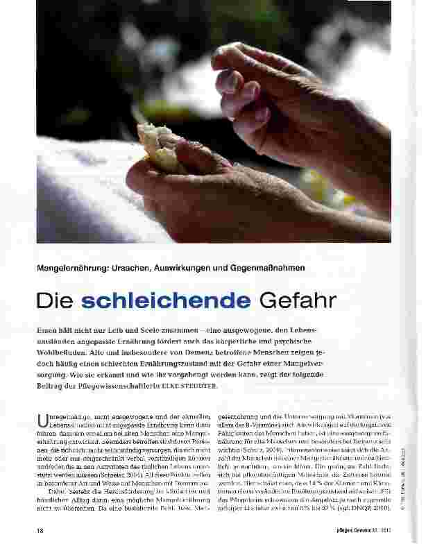 Vorschauseite 1: Die schleichende Gefahr