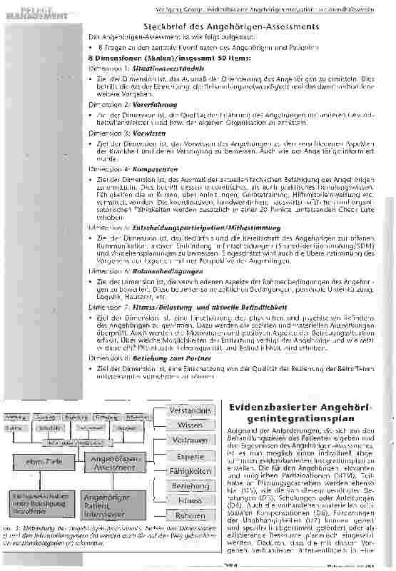 Vorschauseite 5: Evidenzbasierte Angehörigenintegrationim Gesundheitswesen