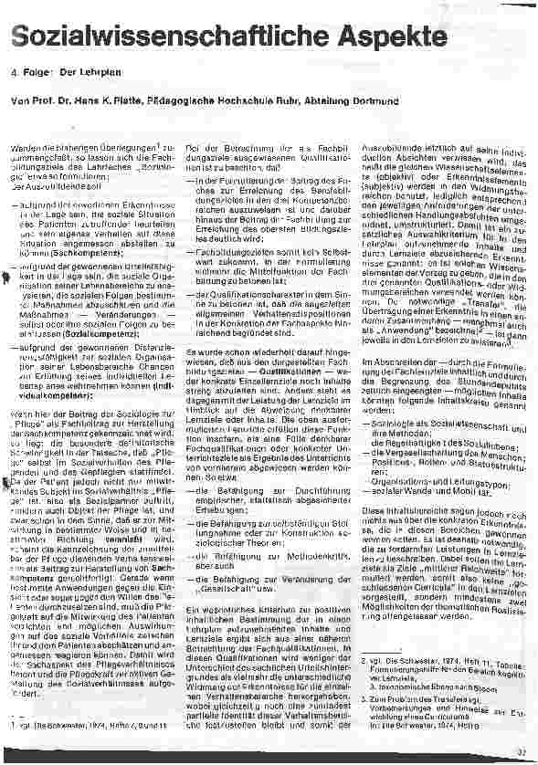 Vorschauseite 1: Sozialwissenschaftliche Aspekte 4.Folge: Der Lehrplan