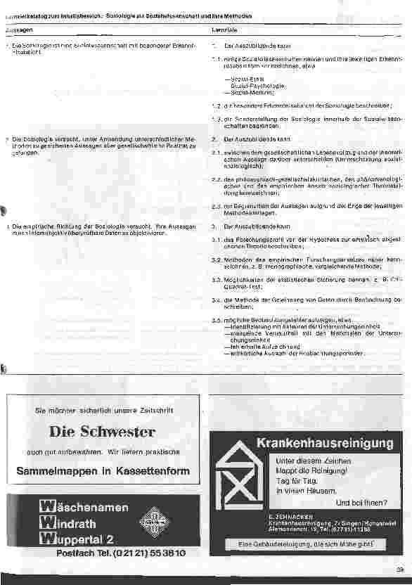 Vorschauseite 3: Sozialwissenschaftliche Aspekte 4.Folge: Der Lehrplan