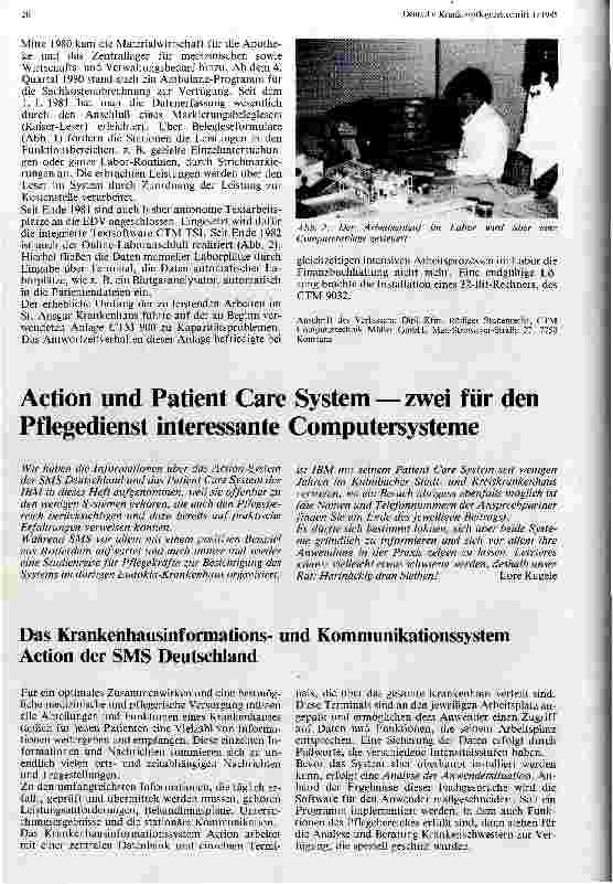Vorschauseite 2: EDV-Steuerung von Patientendaten im Krankenhaus Ein Beispiel aus dem St. Ansgar KH Höxter