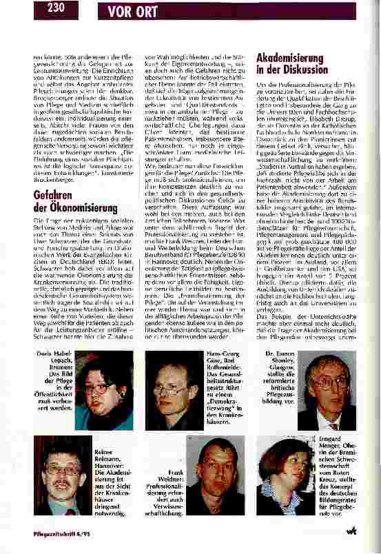 Vorschauseite 2: Das schwierige Verhältnis von Krankenpflege und Medizin Zwischen Ökonomisierung und Professionalisierung