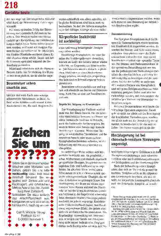 Vorschauseite 4: Krampfaderkrankheit Moderne Diagnostik und Therapie