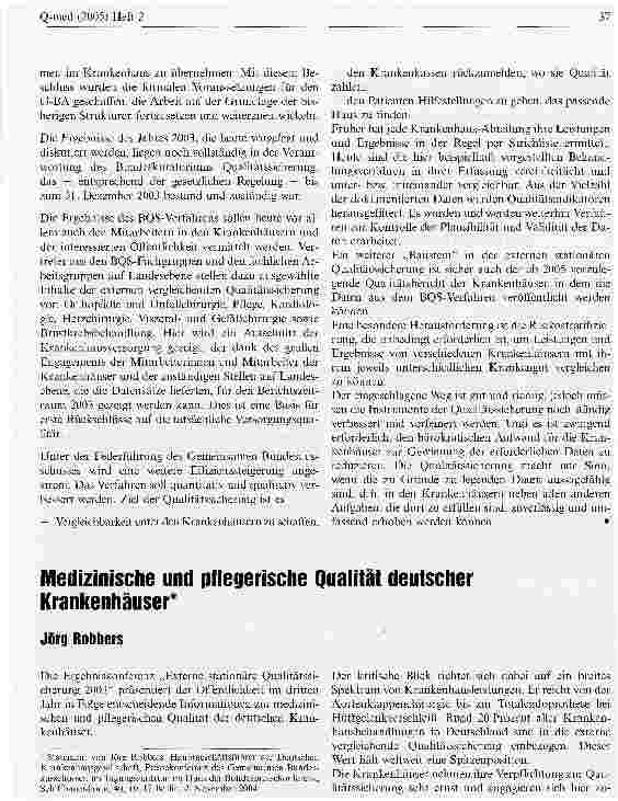 Vorschauseite 2: Aufgaben des Gemeinsamen Bundesausschuss im Rahmen der Qualitätssicherung