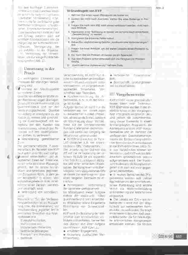 Vorschauseite 3: Es gibt keinen Zustand, der nicht verbessert werden könnte Kontinuierlicher Verbesserungsprozeß als Tool von TQM Beispiel: Krankenhäuser des Landkreises Goslar