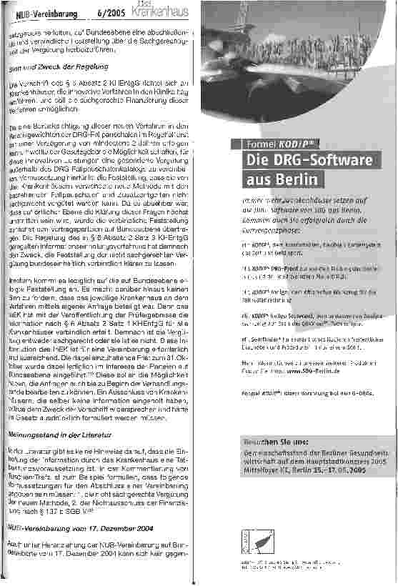 Vorschauseite 4: Die Vergütung neuer Untersuchungsund Behandlungsmethoden