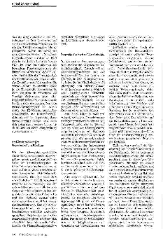 Vorschauseite 2: EU-Dienstleistungsrichtlinie aus der Sicht des Handwerks