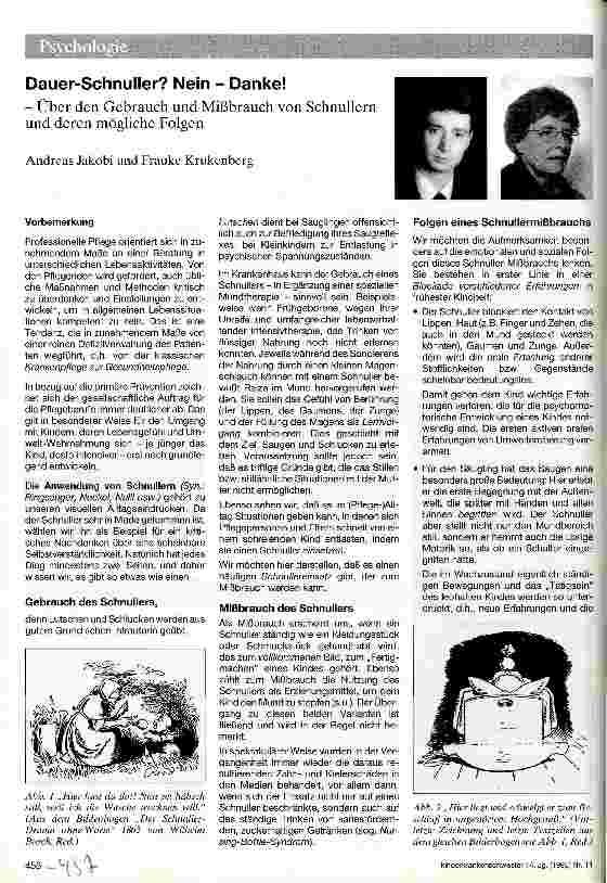 Vorschauseite 1: Dauer-Schnuller? Nein - Danke!