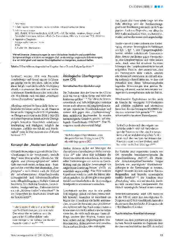 Vorschauseite 3: Begutachtung des chronischen Erschöpfungssyndroms