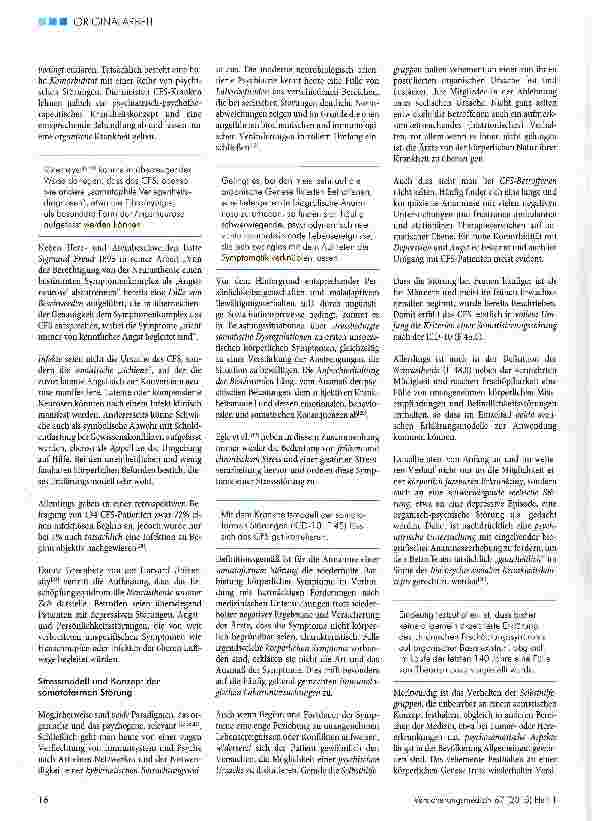 Vorschauseite 4: Begutachtung des chronischen Erschöpfungssyndroms