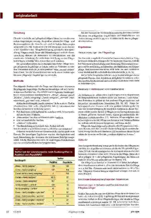 Vorschauseite 2: Stress bei pflegenden Angehörigen