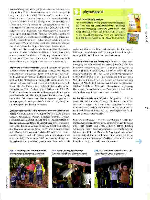 Vorschauseite 2: Bewegungsförderung im Kindergarten Prävention von Anfang an