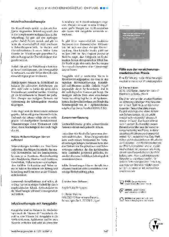 Vorschauseite 2: Alternativmedizinische Behandlung eines metastasierenden malignen Melanoms