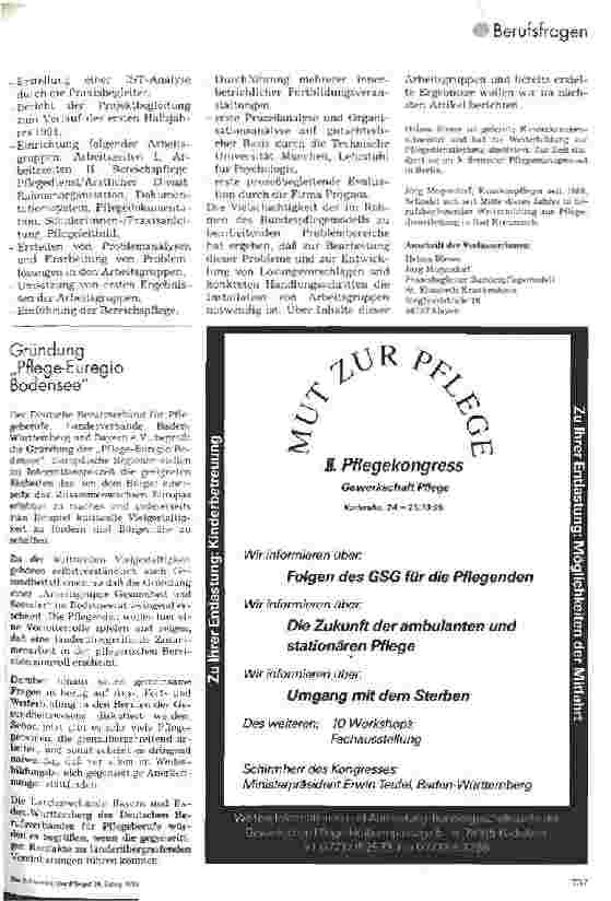Vorschauseite 3: Bundespflegemodell Was ist das? Entwicklung eines ganzheitlichen Pflegesystems zum Abbau arbeitsbelastender und qualitätseinschränkender Auswirkungen der Funktionspflege