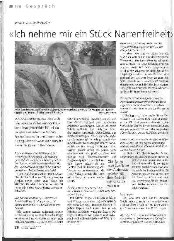 Vorschauseite 1: Ich nehme mir ein Stück Narrenfreiheit