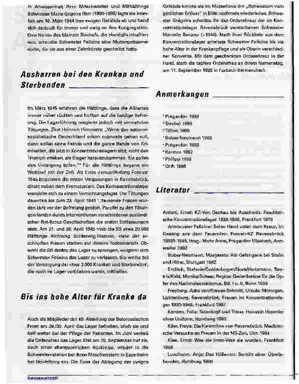 Vorschauseite 3: Schwester Felixina ArmbrusterGelebte Nächstenliebe im KZ Ravensbrück