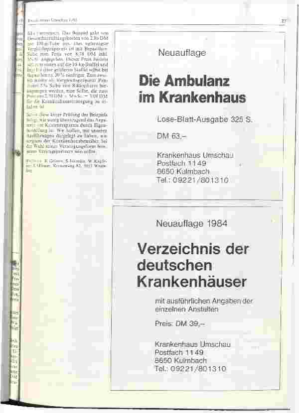 Vorschauseite 3: Die Versorgung der Krankenhäuser mit Arzneimitteln nach der Novelle des Parag. 14 zum Apothekergesetz aus der Sicht der Offizin-Apotheker