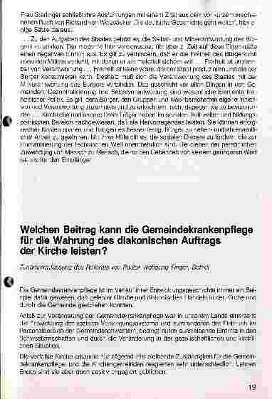 Vorschauseite 3: Die Gemeindekrankenpflegeihre politisch-gesellschaftliche Einordnung
