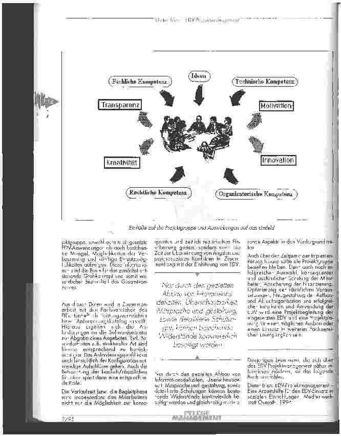 Vorschauseite 3: EDV-Projektmanagement Als Begleitung bei der Einführung und dem Ausbau moderner Informationsund Kommunikationstechnologien