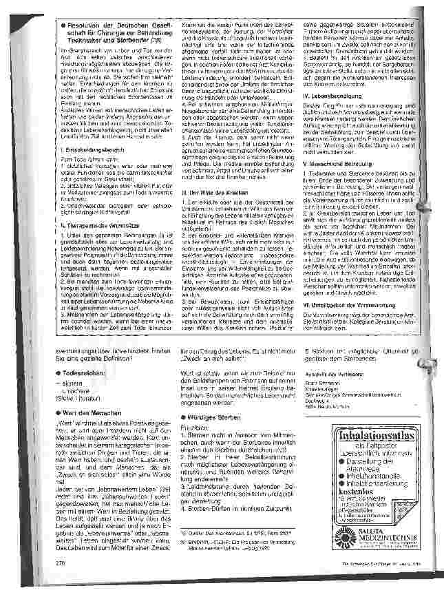 Vorschauseite 3: Recht in Pflege und Betreuung / 4. Folge: Recht auf Leben und würdiges Sterben (3) ; Würdiges Sterben - Probleme am Lebensende