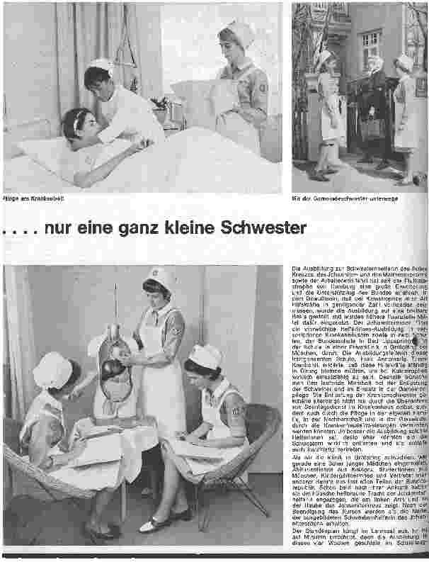 Vorschauseite 1: Die Ausbildung zur Johanniter-Schwesternhelferin .... nur eine ganz kleine Schwester