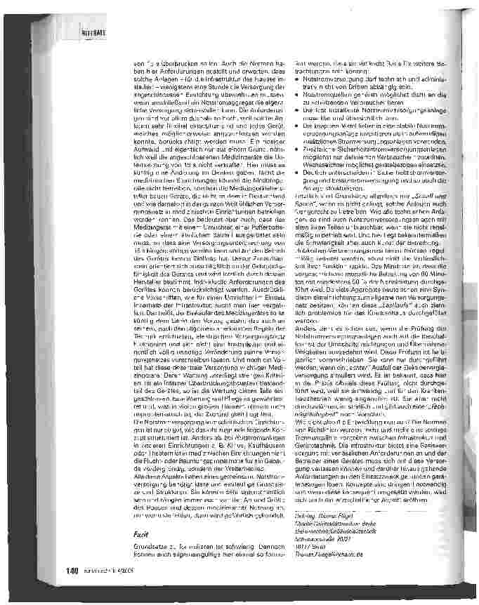 Vorschauseite 3: Stromversorgung medizinischer Einrichtungen