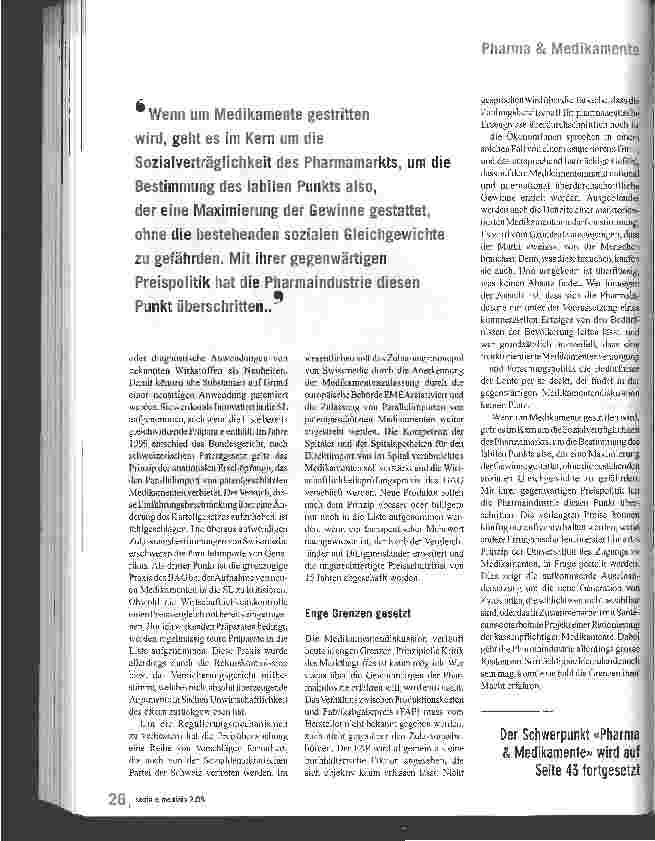 Vorschauseite 4: Warum sind Medikamente in der Schweiz so teuer?