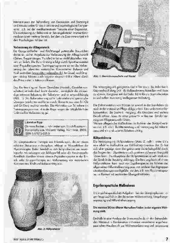 Vorschauseite 2: Aufgaben der Ergotherapie in der Sturzprävention bei älteren Menschen