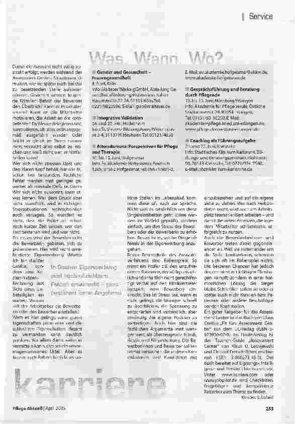 Vorschauseite 2: Bewerbungsgespäch mit Assessment Center