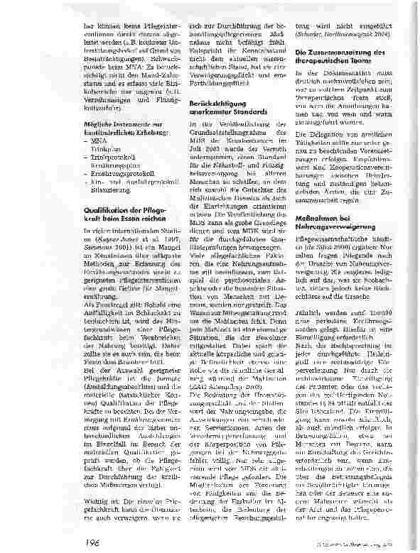 Vorschauseite 4: So gelingt die qualifizierte PflegedokumentationRechtliche Anforderungen an die Dokumentation am Beispiel der Ernährung