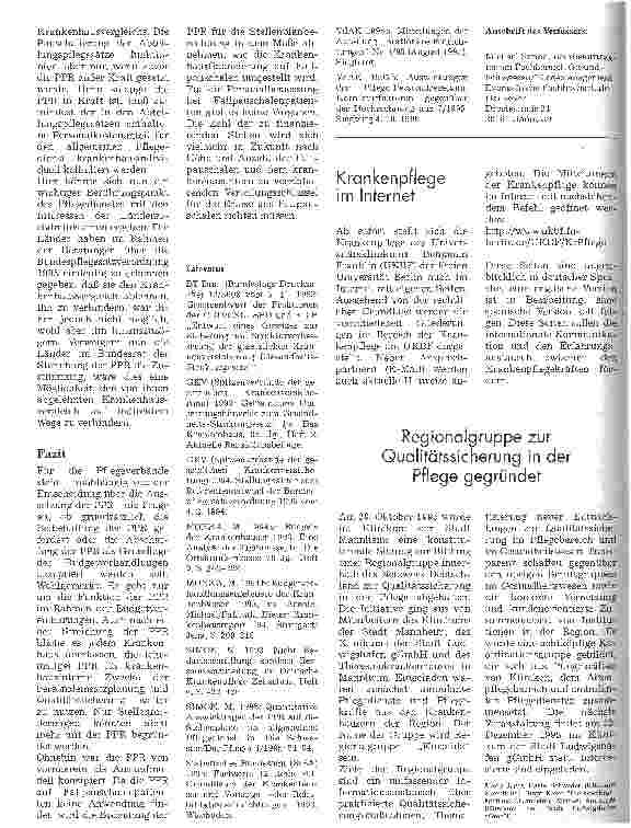 Vorschauseite 5: Aufhebung der Pflege-Personalregelung geplant
