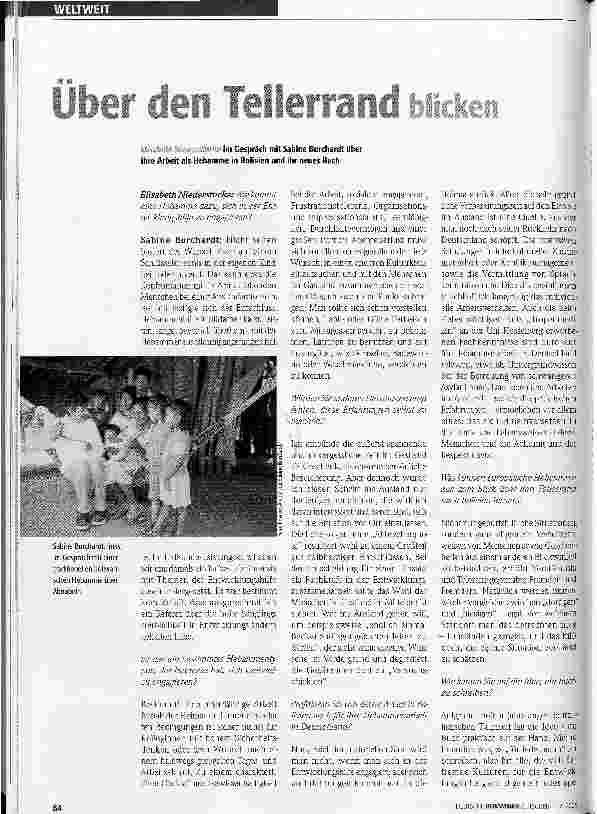 Vorschauseite 1: Über den Tellerrand blicken