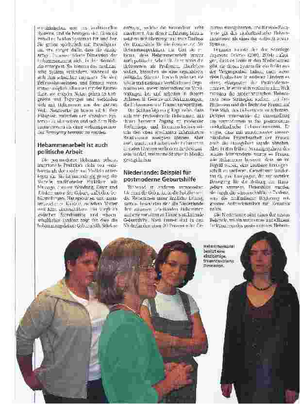 Vorschauseite 3: Die postmoderne Hebamme Auf der Suche nach einer neuen Rolle