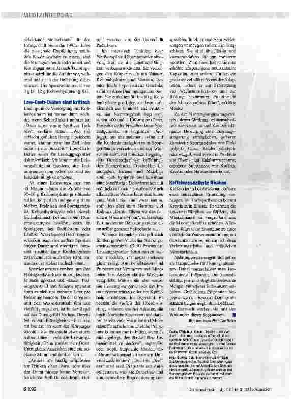 Vorschauseite 2: Fit auch ohne Pillen und Pulver