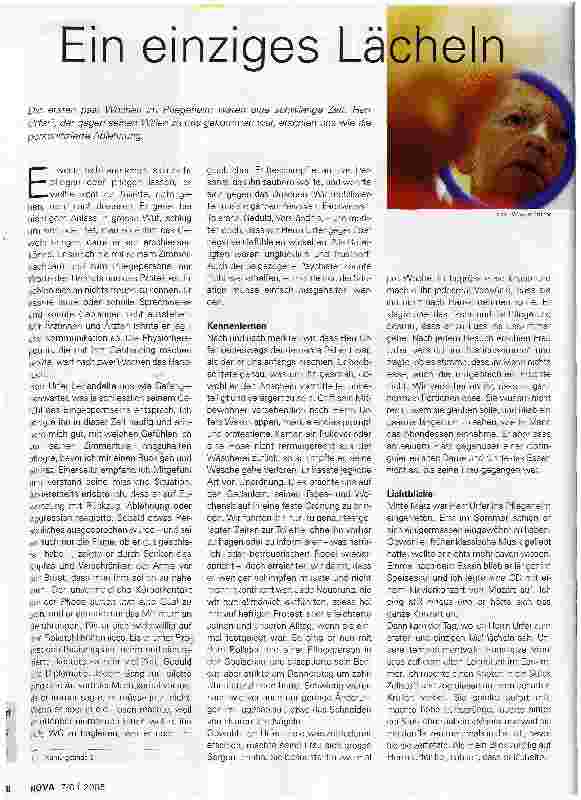 Vorschauseite 1: Ein einziges Lächeln