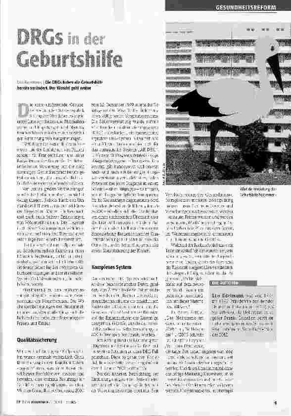 Vorschauseite 1: DRGs in der Geburtshilfe