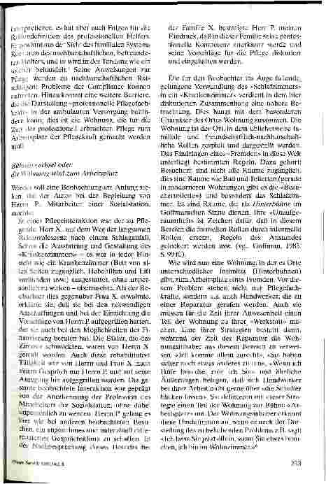 Vorschauseite 5: Wie wird die Wohnung eines Patienten zum Arbeitsplatz? Interaktionstheoretische Anmerkungen zur Rolle Pflegefachkraft in der ambulanten Pflege