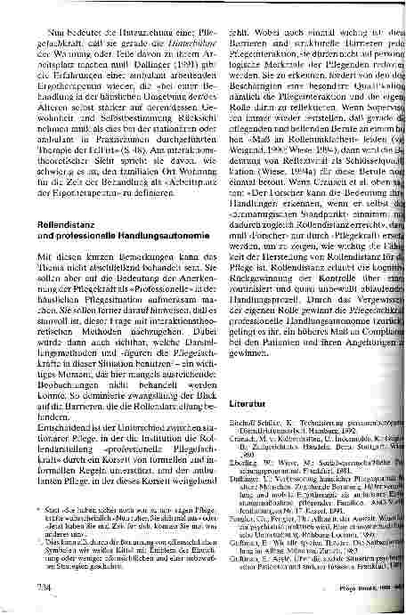 Vorschauseite 6: Wie wird die Wohnung eines Patienten zum Arbeitsplatz? Interaktionstheoretische Anmerkungen zur Rolle Pflegefachkraft in der ambulanten Pflege