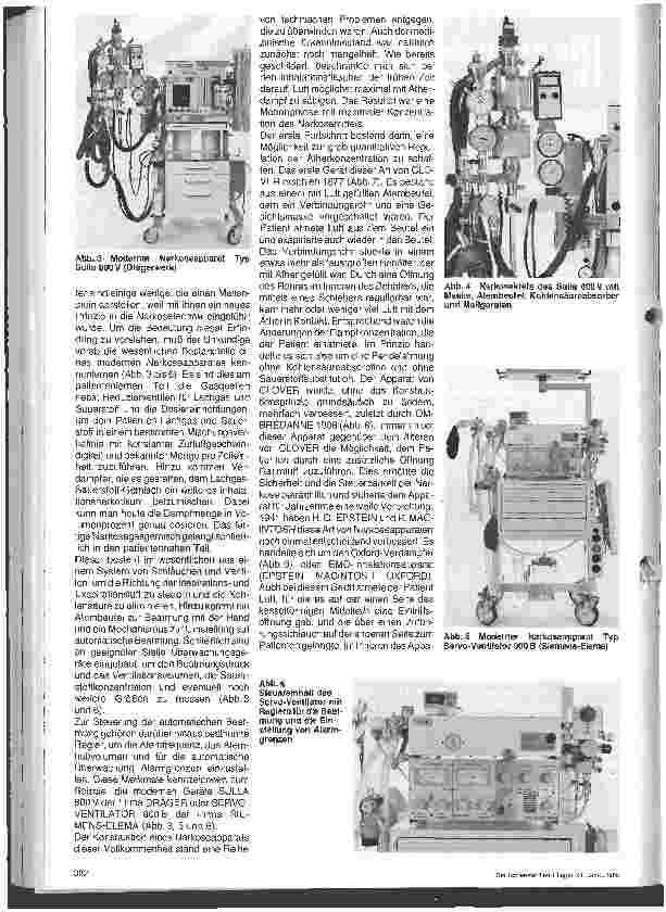 Vorschauseite 2: Von Inhaltionsgerät für Schwefeläther zum modernen Nakoseapperat