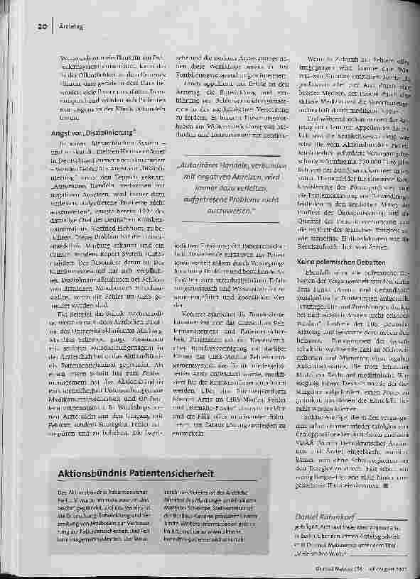 Vorschauseite 2: Ärzte verordnen sich Fehlermanagement108. Deutscher Ärztetag