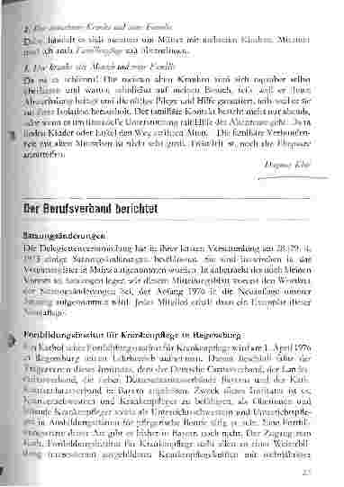 Vorschauseite 2: Die Bedeutung der Familie für den Kranken aus der Sicht der Gemeindekrankenschwester