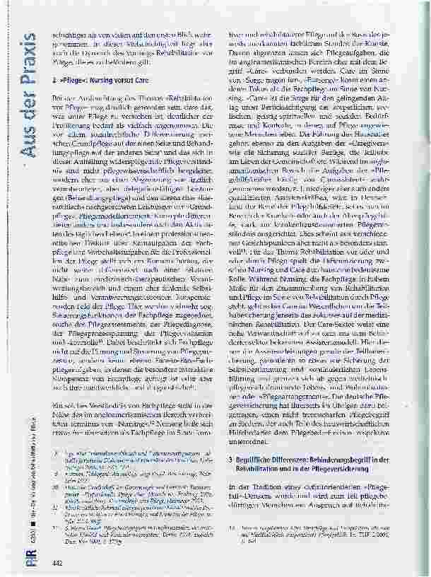 Vorschauseite 4: Der Vorrang von Rehabilitation vor Pflege - nicht eingelöster Programmsatz oder programmatische Neuausrichtung des Leistungsrechtes?
