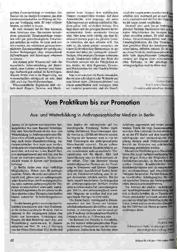 Vorschauseite 3: Geistige Erkenntnis Der Weg zur anthroposophisch erweiterten Medizin