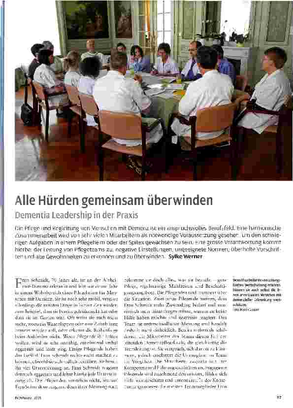 Vorschauseite 1: Alle Hürden gemeinsam überwinden