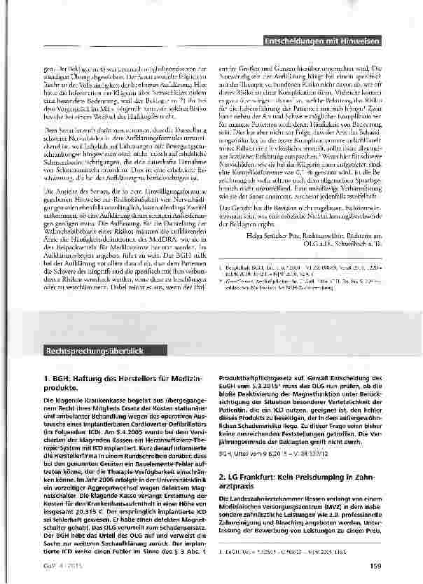 Vorschauseite 3: Aufklärung zur Häufigkeit bestimmter Komplikationen gemäß Medical Dictionary for Regulatory Activities (MedDRA)
