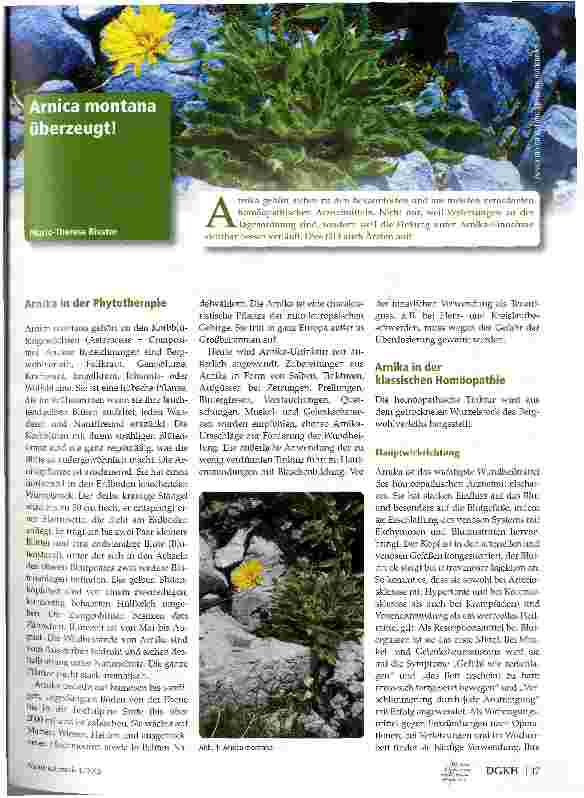 Vorschauseite 1: Arnica montana überzeugt!