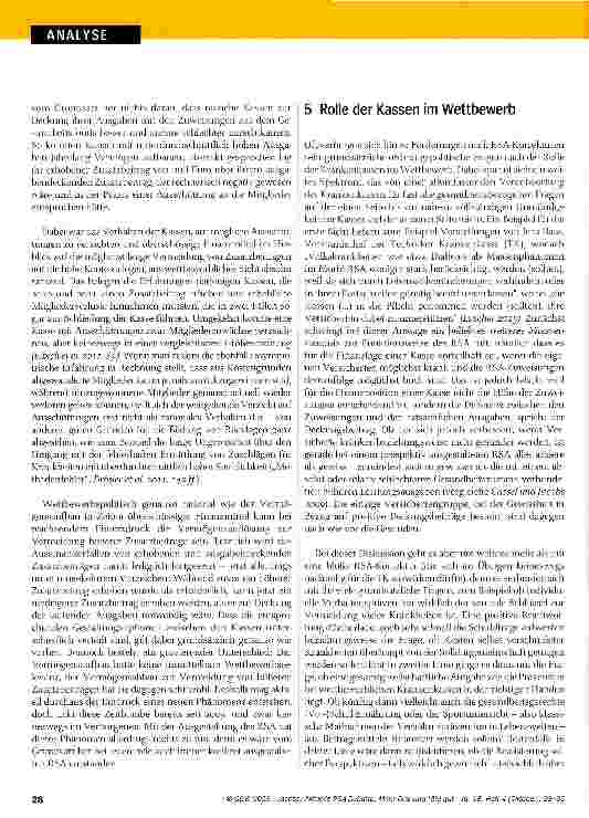 Vorschauseite 6: Aktuelle RSA-Debatte: Mehr Ordnung täte gut
