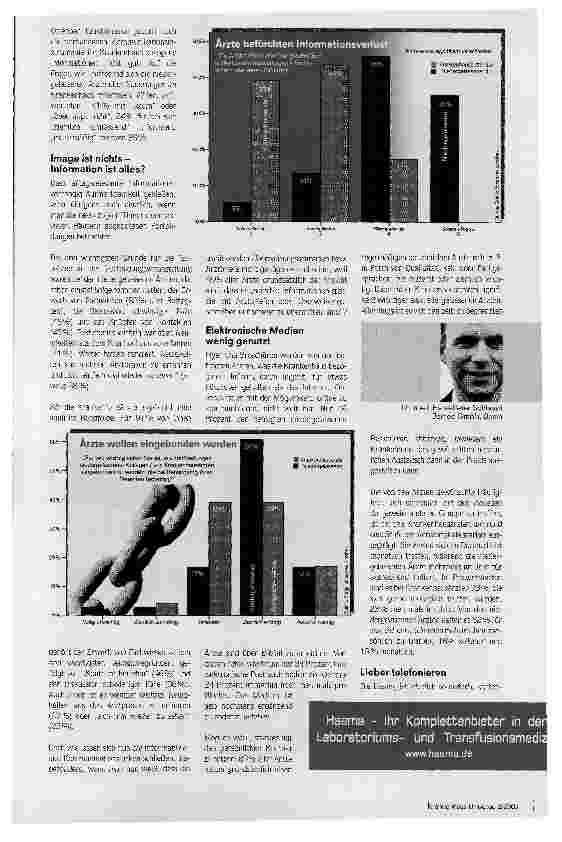 Vorschauseite 2: Weicher Faktor-harte Wirkung. Studie zur Arzt-Arzt-Kommunikation: Informationen gehen verloren