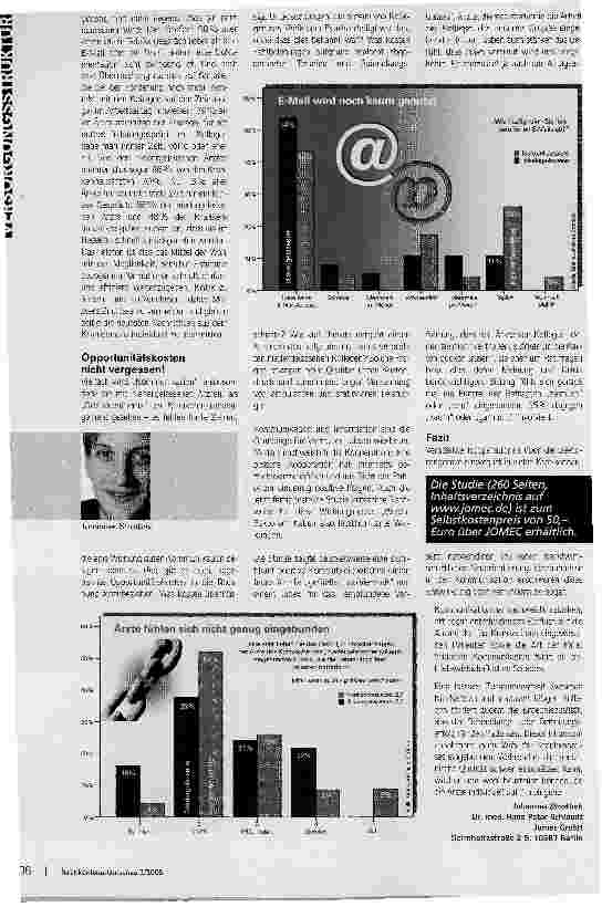 Vorschauseite 3: Weicher Faktor-harte Wirkung. Studie zur Arzt-Arzt-Kommunikation: Informationen gehen verloren