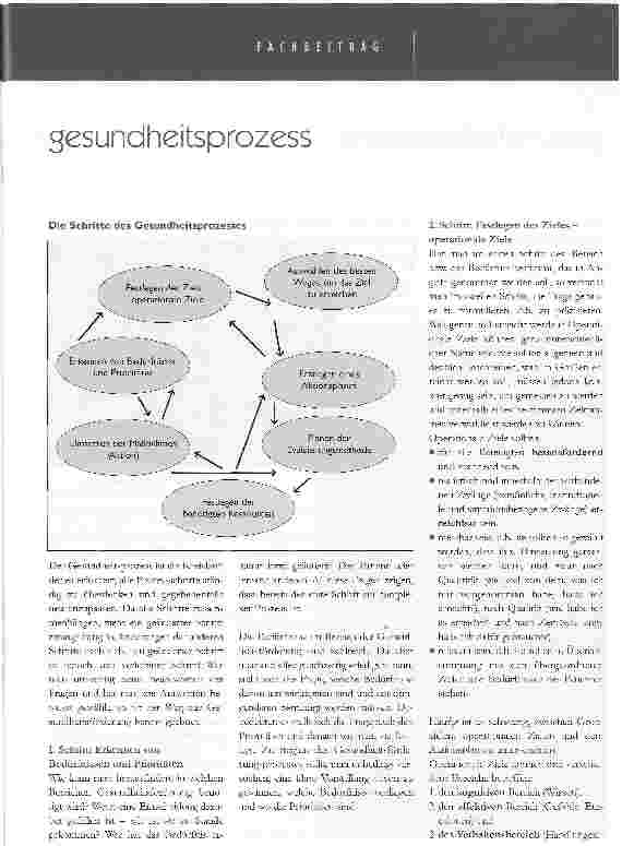 Vorschauseite 2: gesundheitsförderung in der pflege -der gesundheitsprozess